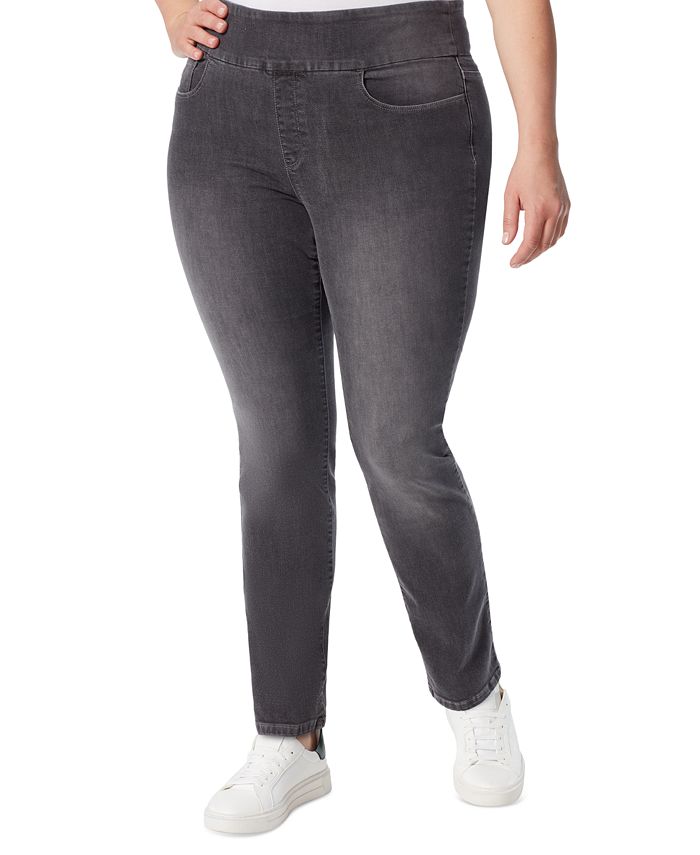 Gloria Vanderbilt Plus Size Amanda Pull-On Jeans, in Regular & Short -  Macy's