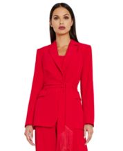 Tahari hot sale red blazer