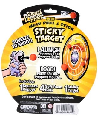 Unicorn Squeeze Popper with Sticky Target
