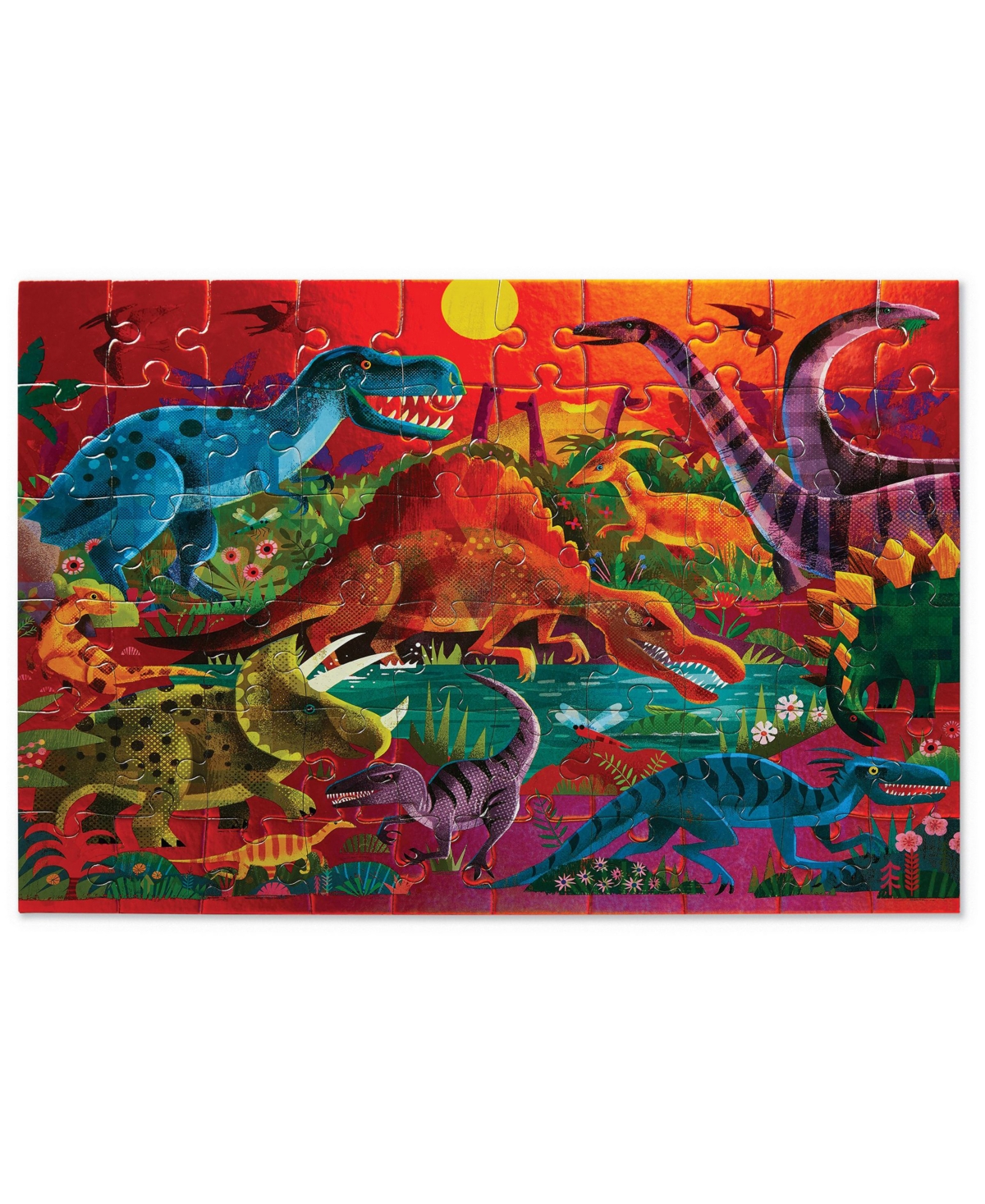 Shop Crocodile Creek Dazzling Dinosaurs Holographic Foil Puzzle, 60 Pieces In No Color