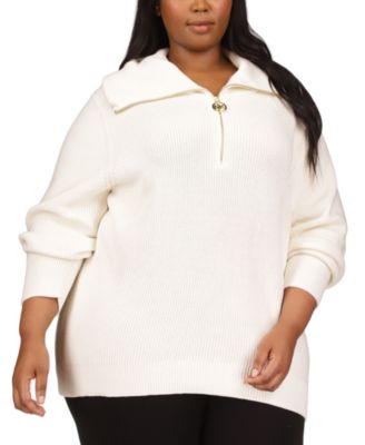Michael Kors - Plus Size Wing-Collar Sweater