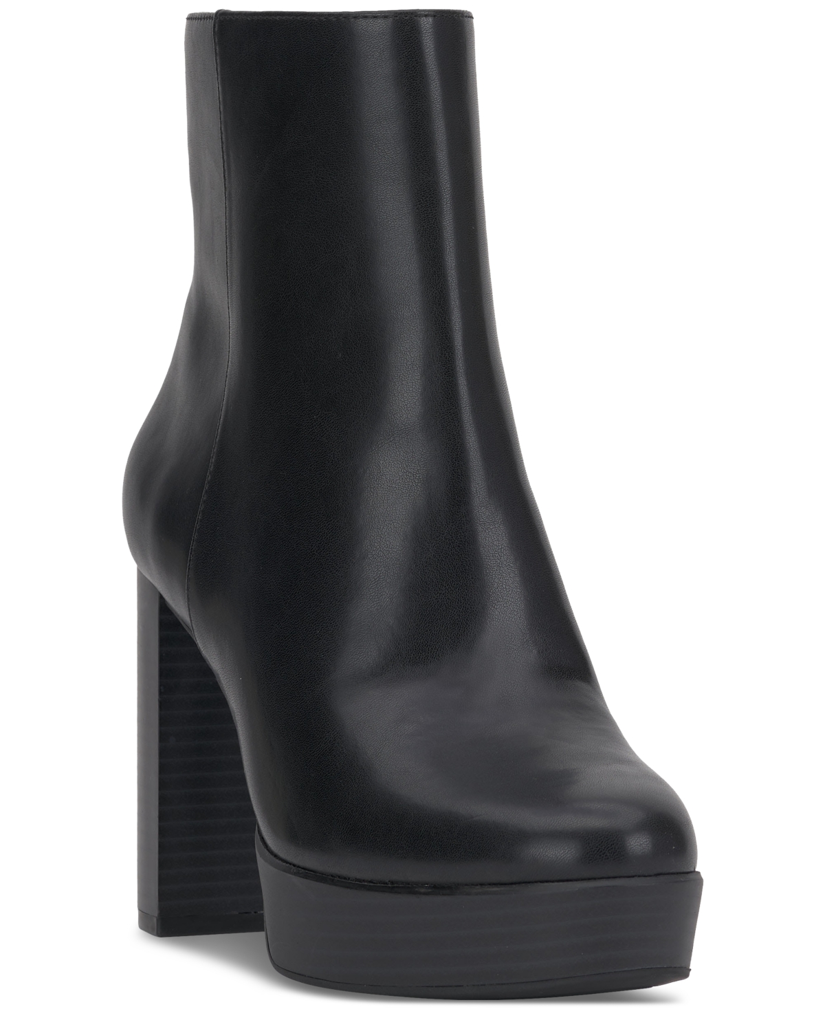 Macy's Women's Galsuenda Platform Booties, Created For  In Black Smooth