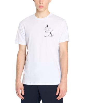 A|X Armani Exchange - Men's Slim-Fit Short Sleeve Crewneck Eagle Logo T-Shirt