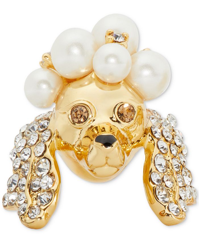kate spade new york Gold-Tone Poodles & Poms Stud Earrings - Macy's