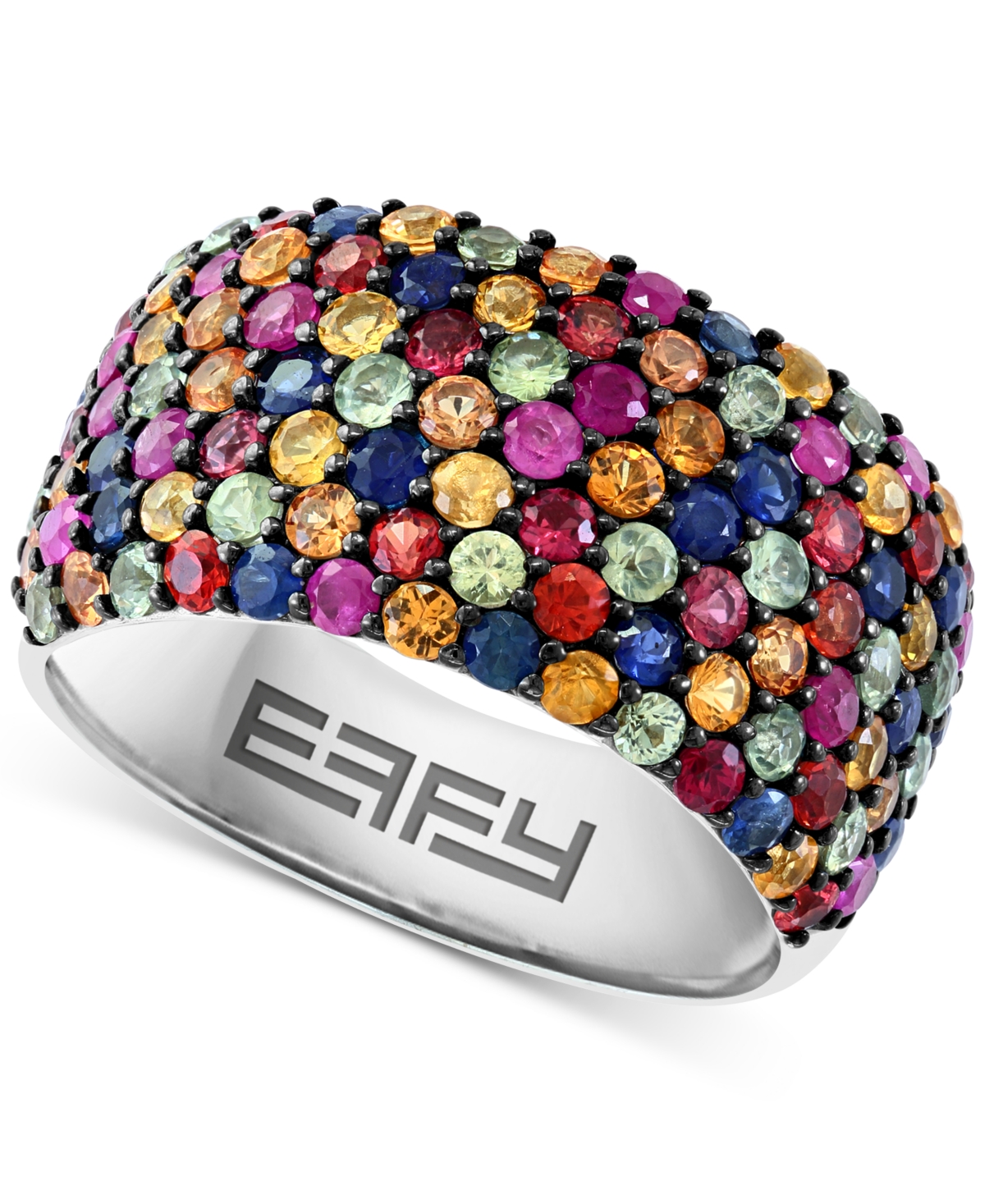 Effy Collection Effy Multicolor Sapphire Ring (3-5/8 Ct. T.w.) In Sterling Silver