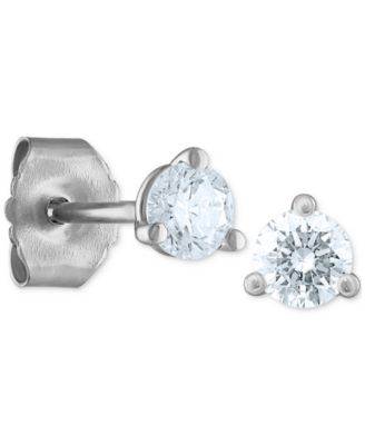 Certified Near Colorless Diamond Stud Earrings (1/3 ct. t.w.) in 18k White or Yellow Gold