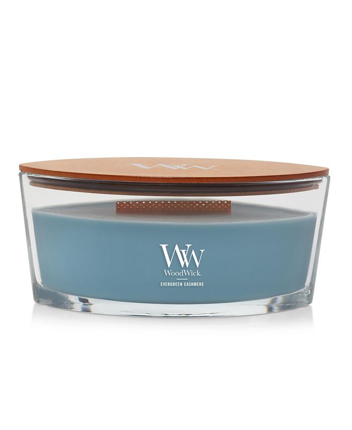 WoodWick Candle Evergreen Cashmere Ellipse Scented Candle, 16 Oz Macy's