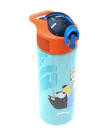 ZAK Designs Bluey Microbial-Resistant 16 oz Polypropylene Park Straw Bottle  - Macy's