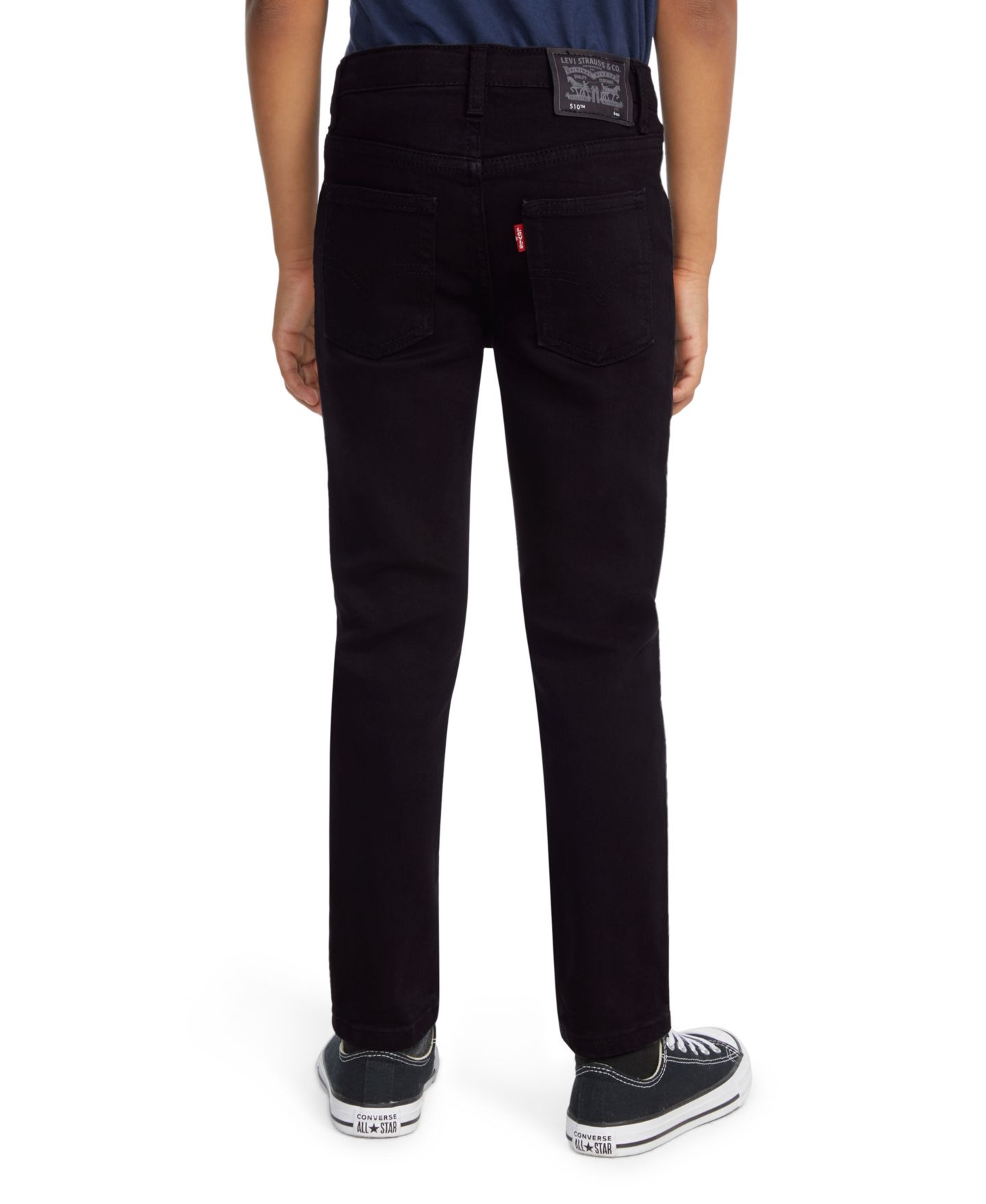 Джинсы Levi's 510 Skinny Fit Everyday Stretch Performance для мальчиков, цвет: Чёрный — фото 2