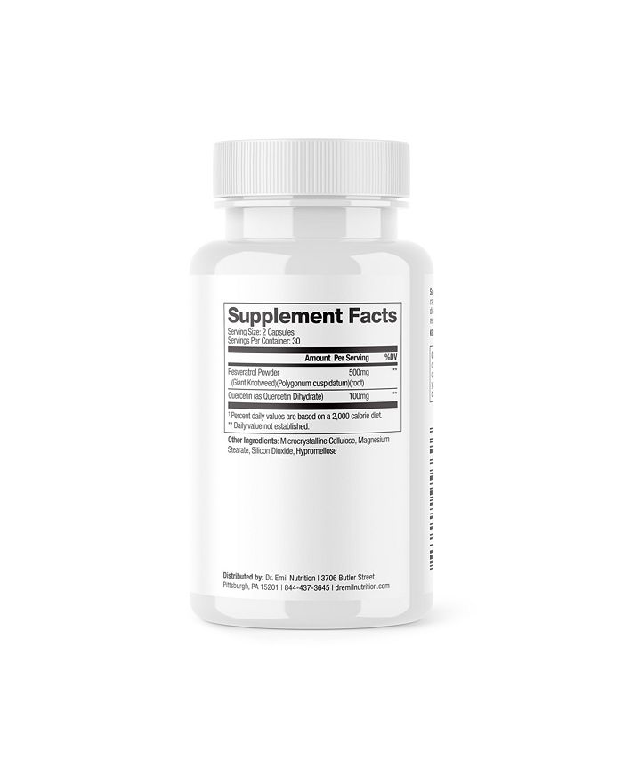 Dr. Emil Nutrition Resveratrol Plus Capsules Macy's