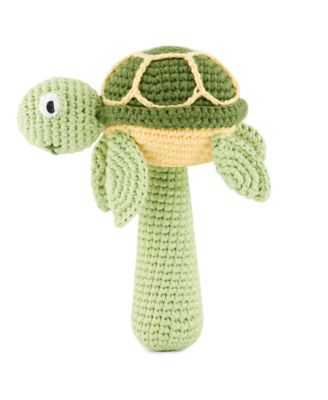 Traditional Babies Turtle Crochet Shaking Rattle - Macy's