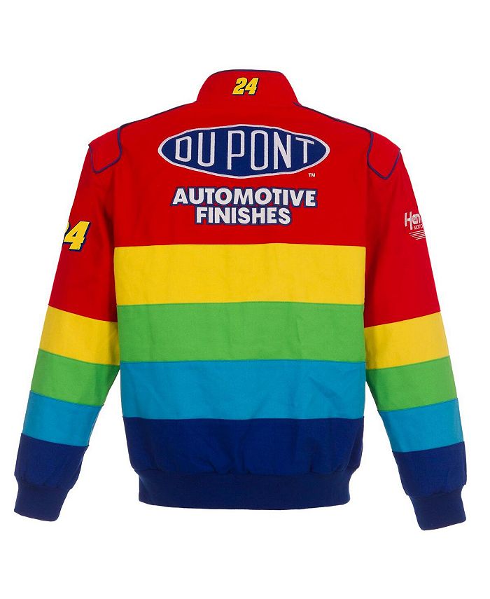 JH Design Men's Red, Blue Jeff Gordon Twill Uniform FullSnap Jacket