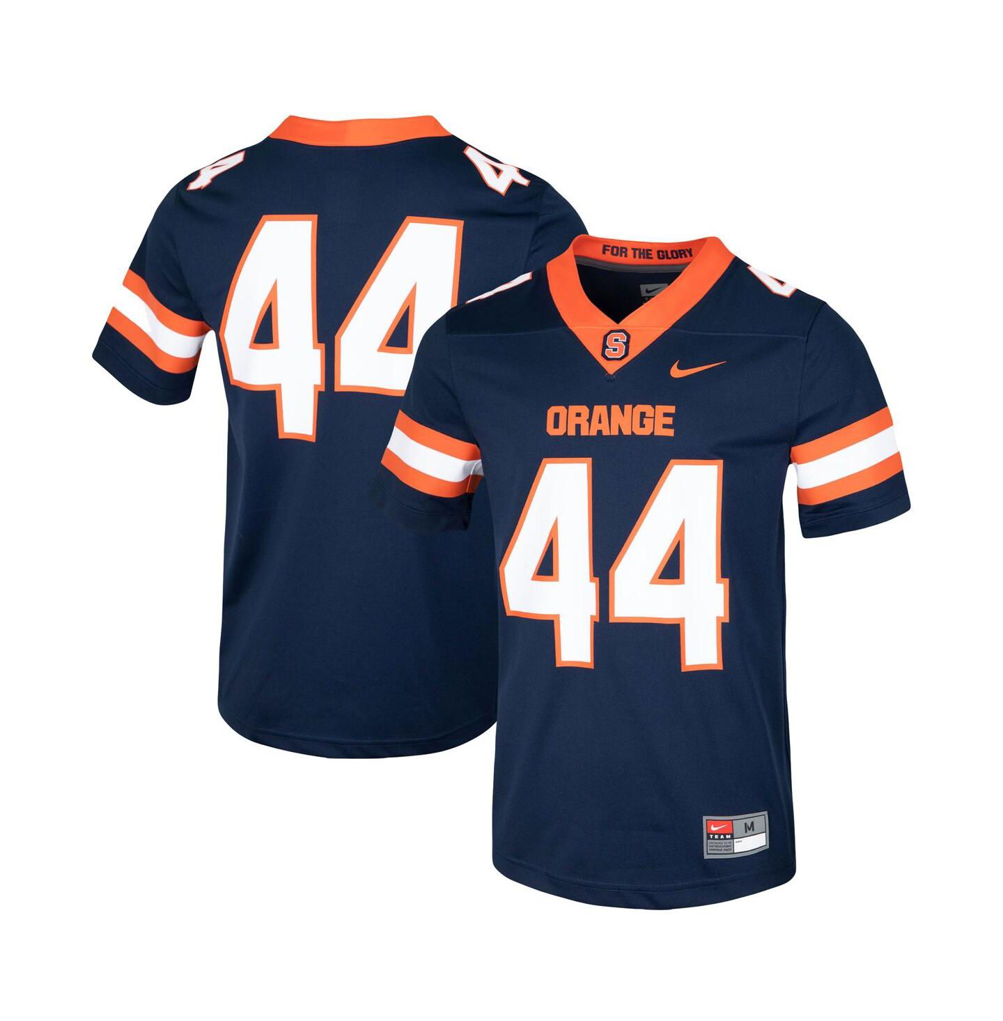 Мужской топ Nike #44 Navy Syracuse Orange Football Jersey — фото 1