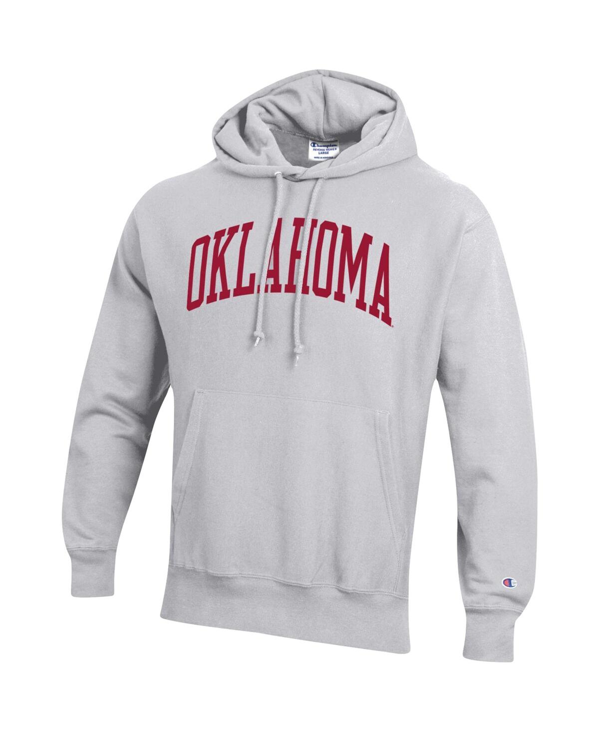 Champion Men's  Heathered Gray Oklahoma Sooners Big And Tall Reverse Weave Fleece Pullover Hoodie Swe In Heather Gray