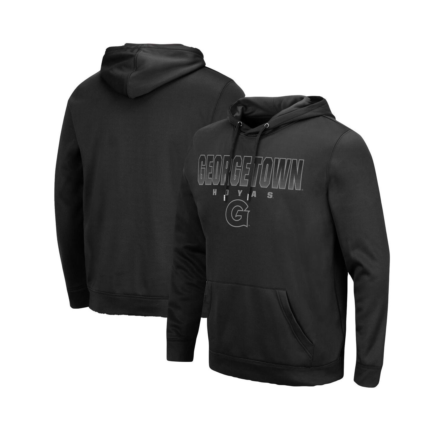 Men's Black Georgetown Hoyas Blackout 3.0 Pullover Hoodie