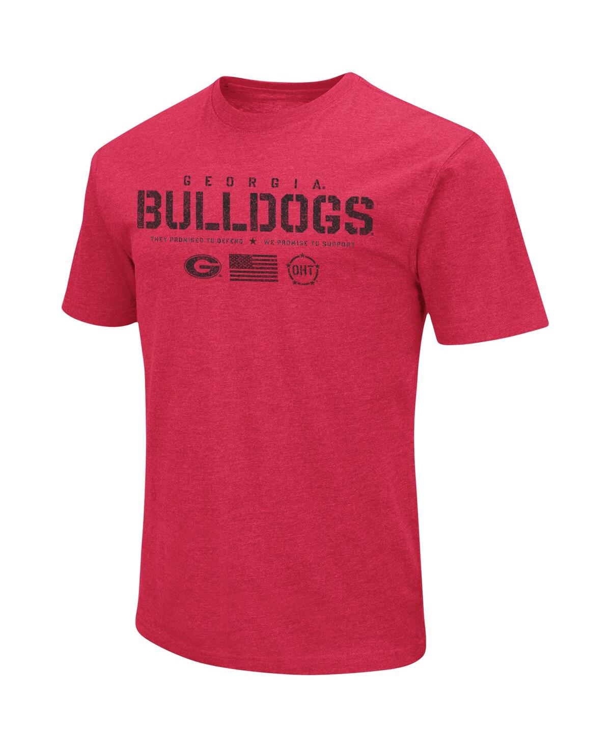 Shop Colosseum Men's  Red Georgia Bulldogs Oht Military-inspired Appreciation Team Color 2-hit T-shirt