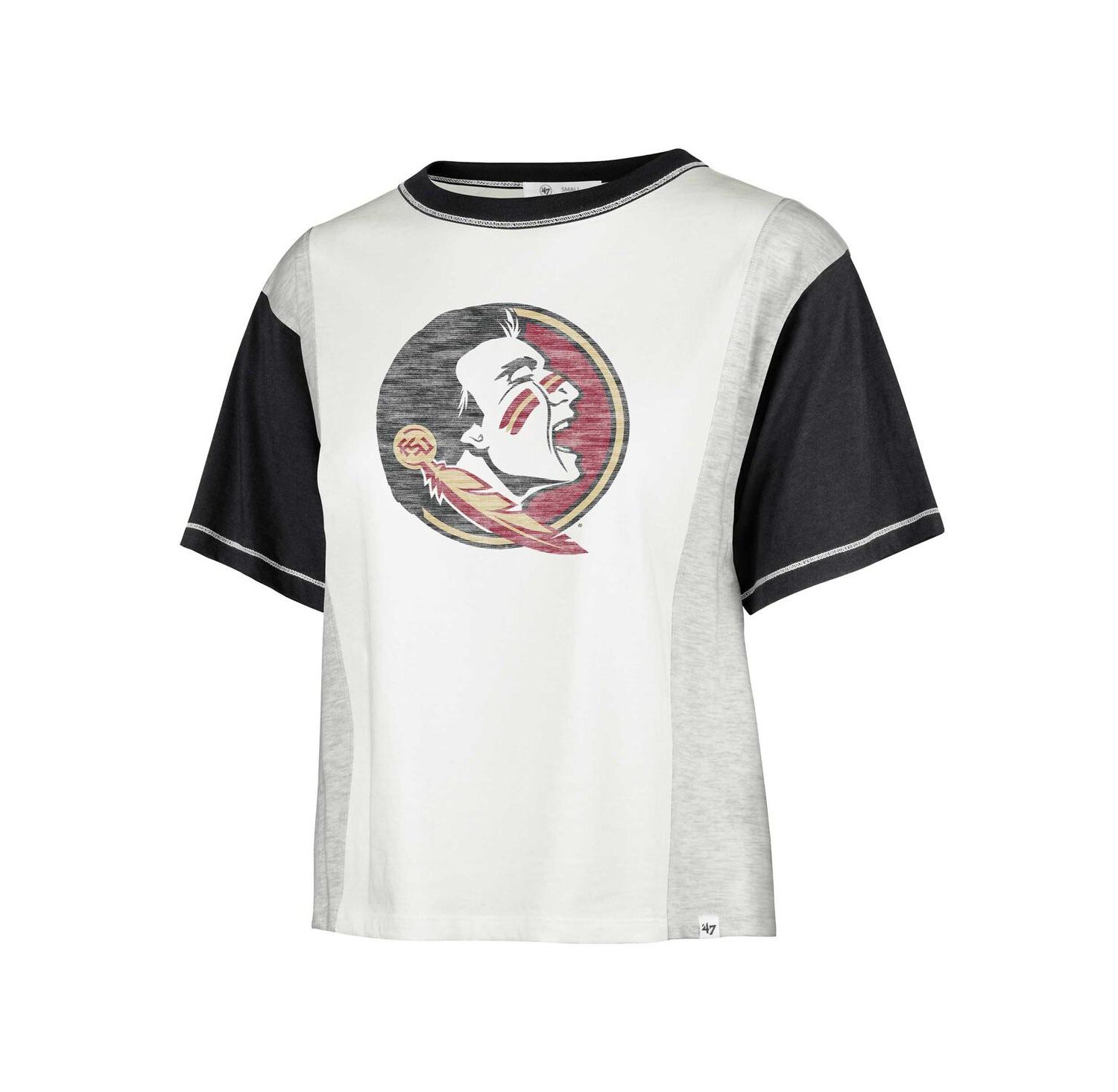 Woman's White Distressed Florida State Seminoles Premier Tilda T-shirt
