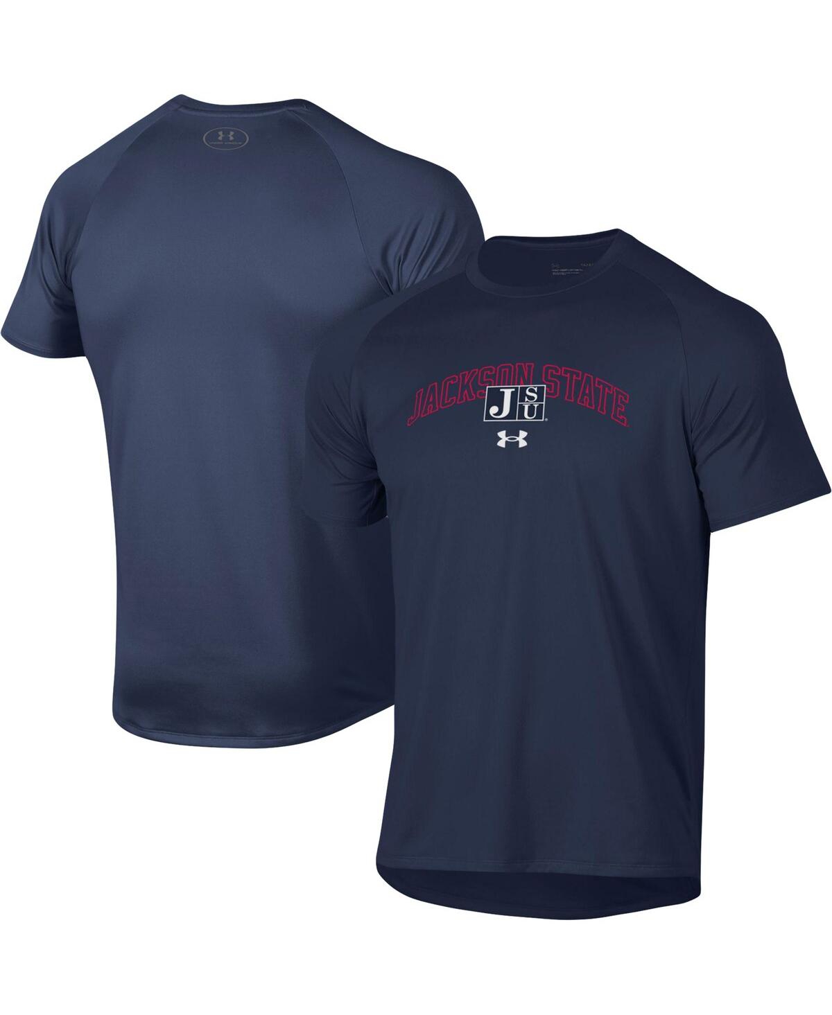 Under Armour Men's  Navy Jackson State Tigers 2023 Sideline Performance Raglan T-shirt
