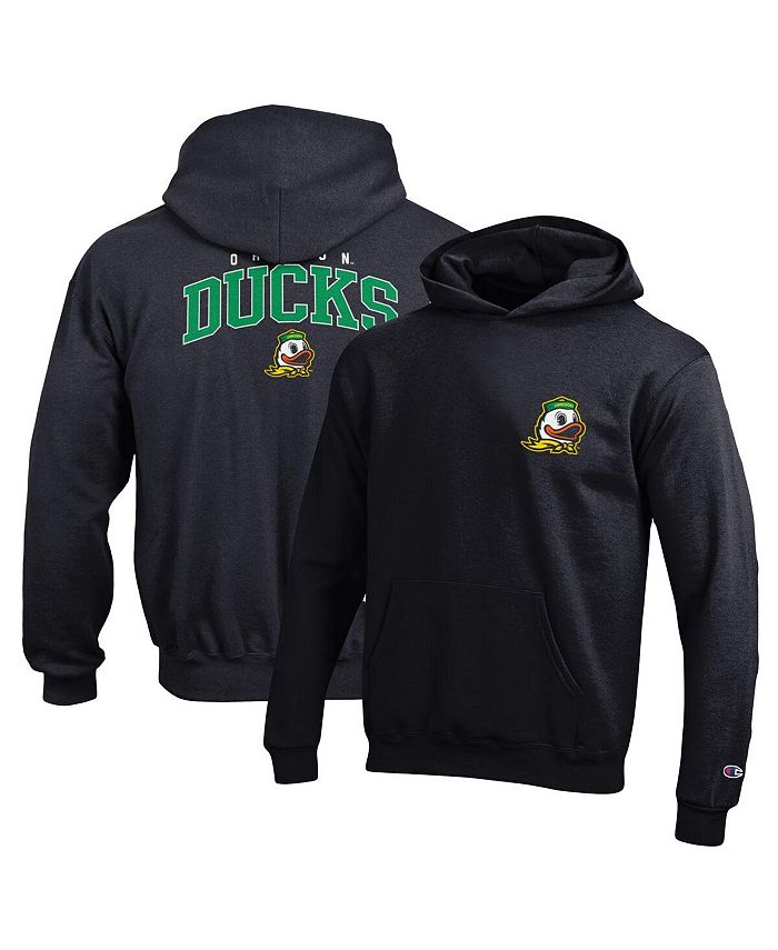Champion Big Boys Black Oregon Ducks Powerblend Two Hit Pullover