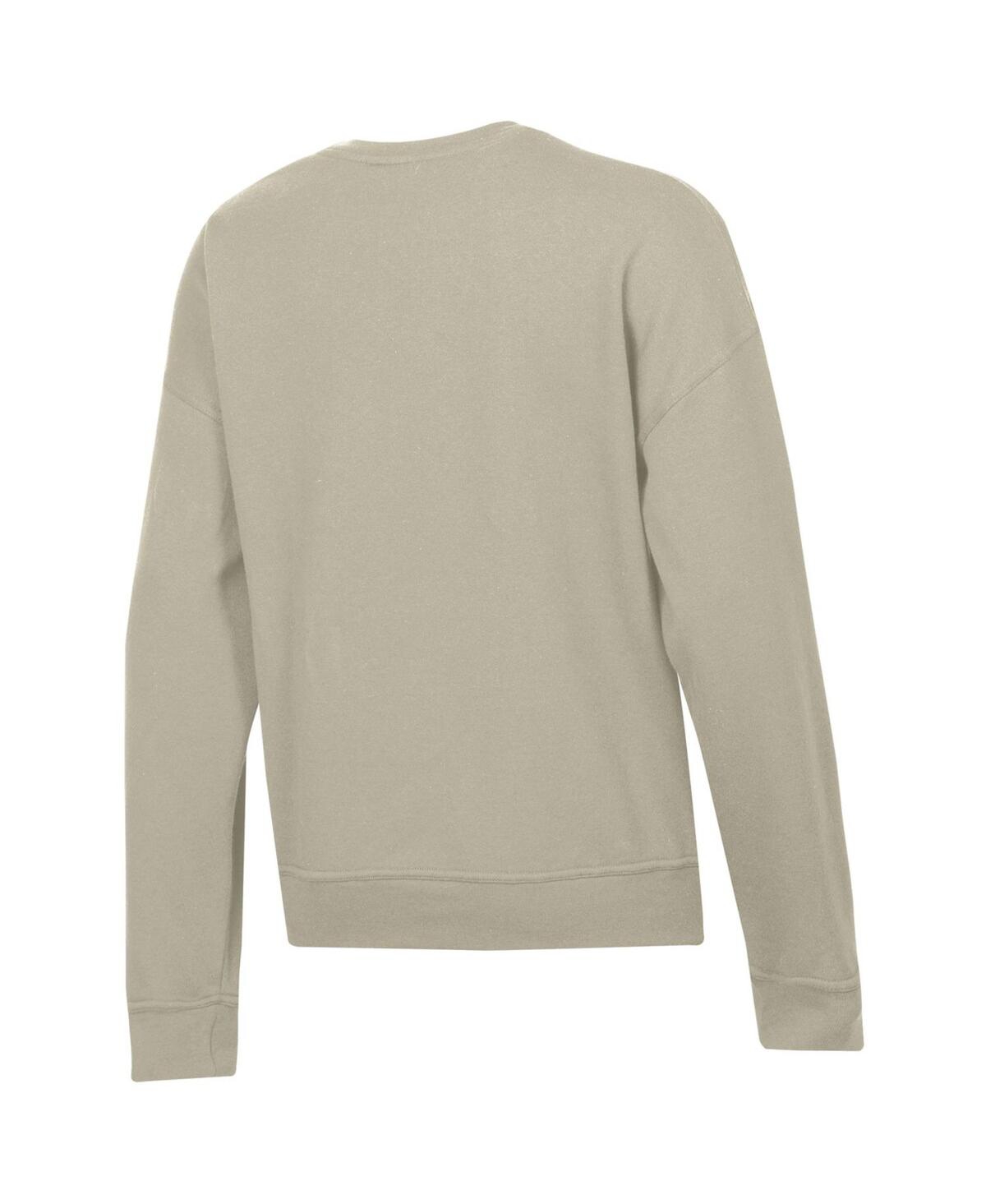 Shop Champion Women's  Tan Oklahoma Sooners Powerblend Pullover Sweatshirt