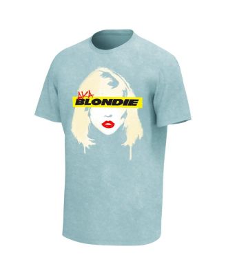 Men's Light Green Distressed Blondie Spray Washed Graphic T-shirt