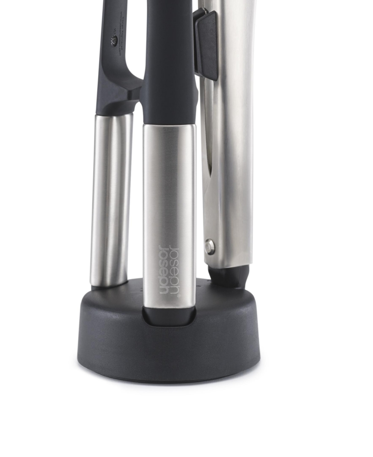 Joseph Joseph Elevate Fusion 5-piece Silicone Utensil Set With Storage Stand In Gray