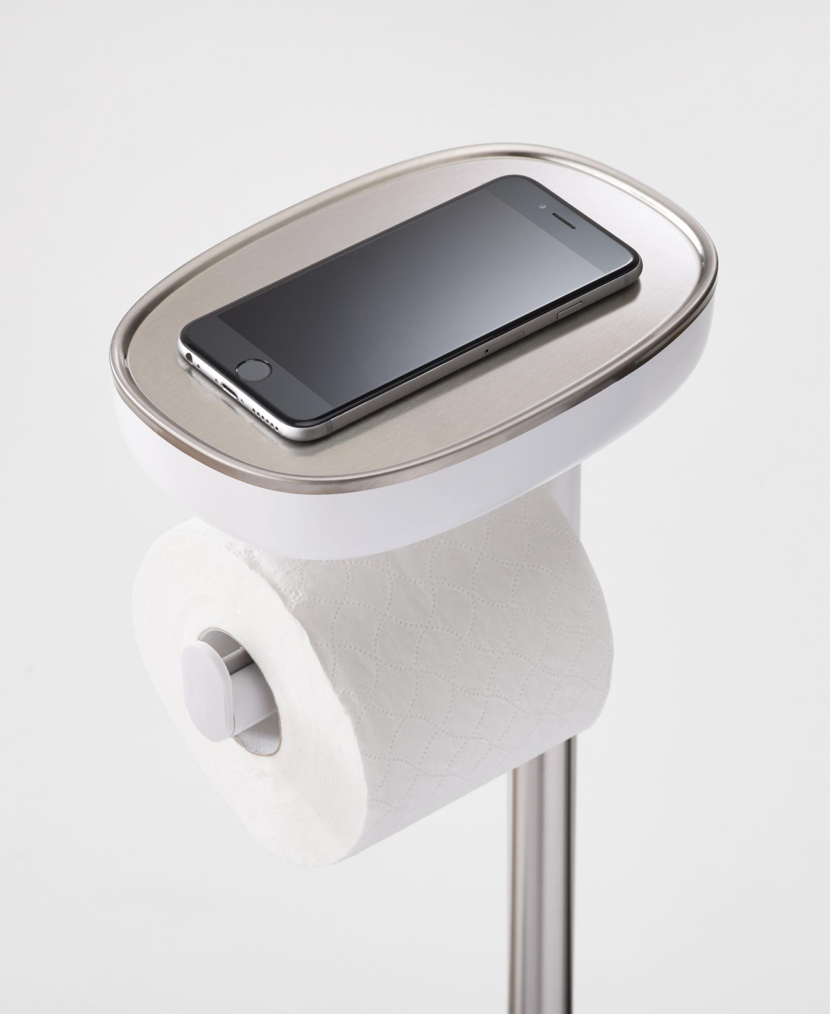 Joseph Joseph Easystore Standing Toilet Paper Holder In Gray