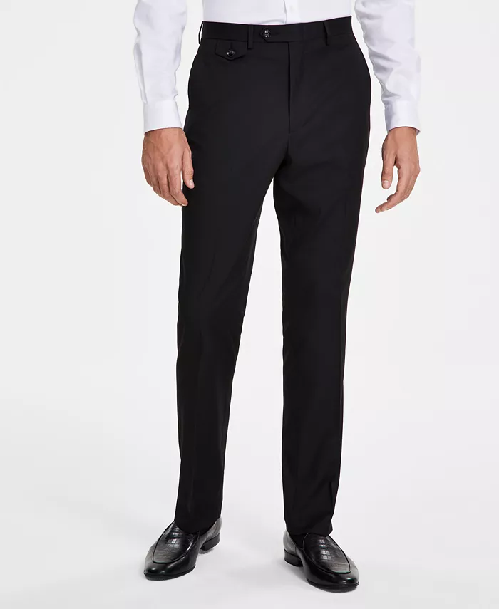 Men's Classic-Fit Solid Suit Pants - thumbnail 2