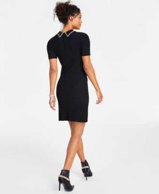 Karl Lagerfeld    リブエッジニット ノースリーブ ドレス Karl Lagerfeld リブエッジニット ノースリーブ ドレス