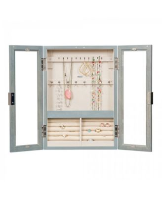 Leia Hanging Jewelry Cabinet in Finish