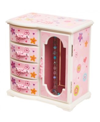 Kelly Girl's Upright Musical Ballerina Jewelry Box