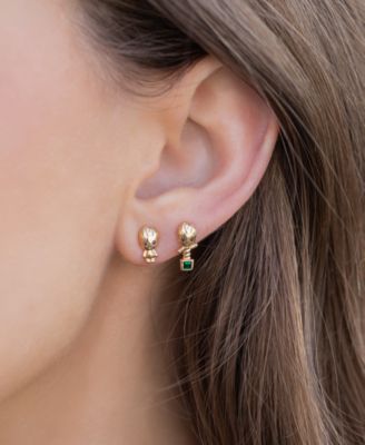 18k Gold-Plated Color Crystal Groot Mismatch Stud Earrings