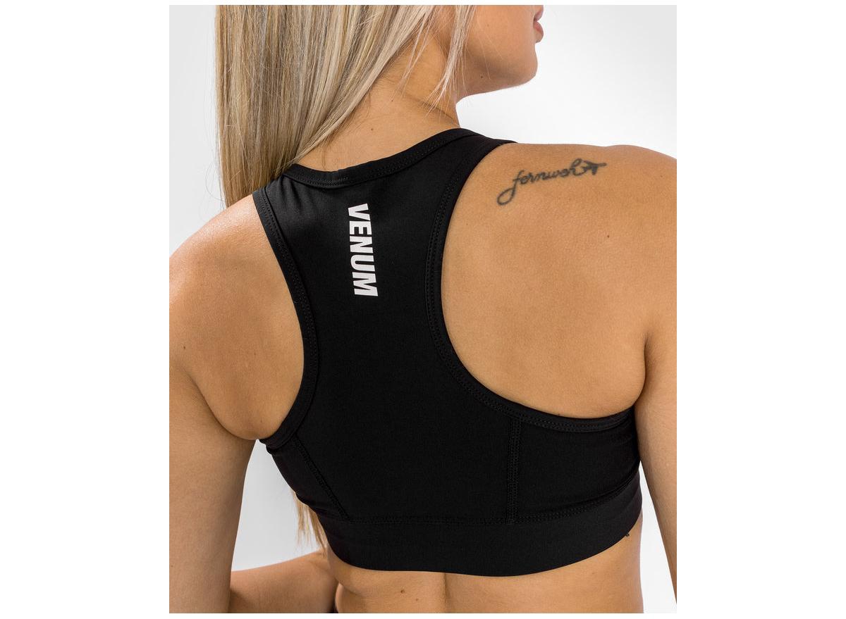 Venum Women's Essential Medium Impact Sport Bras -- Black