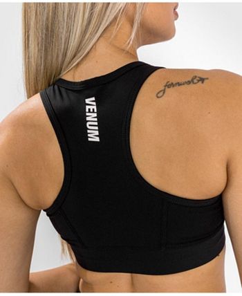 Venum Women's Essential Medium Impact Sport Bras - Black