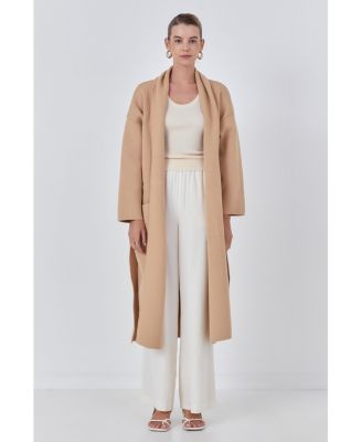 Women's Shawl Collar Oversize Long Cardigan