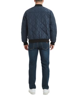 Men's Diamond Quilted Bomber Jacket