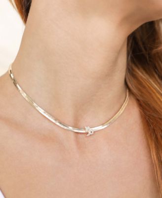 Zodiac Herringbone 18K Gold Plated Necklace