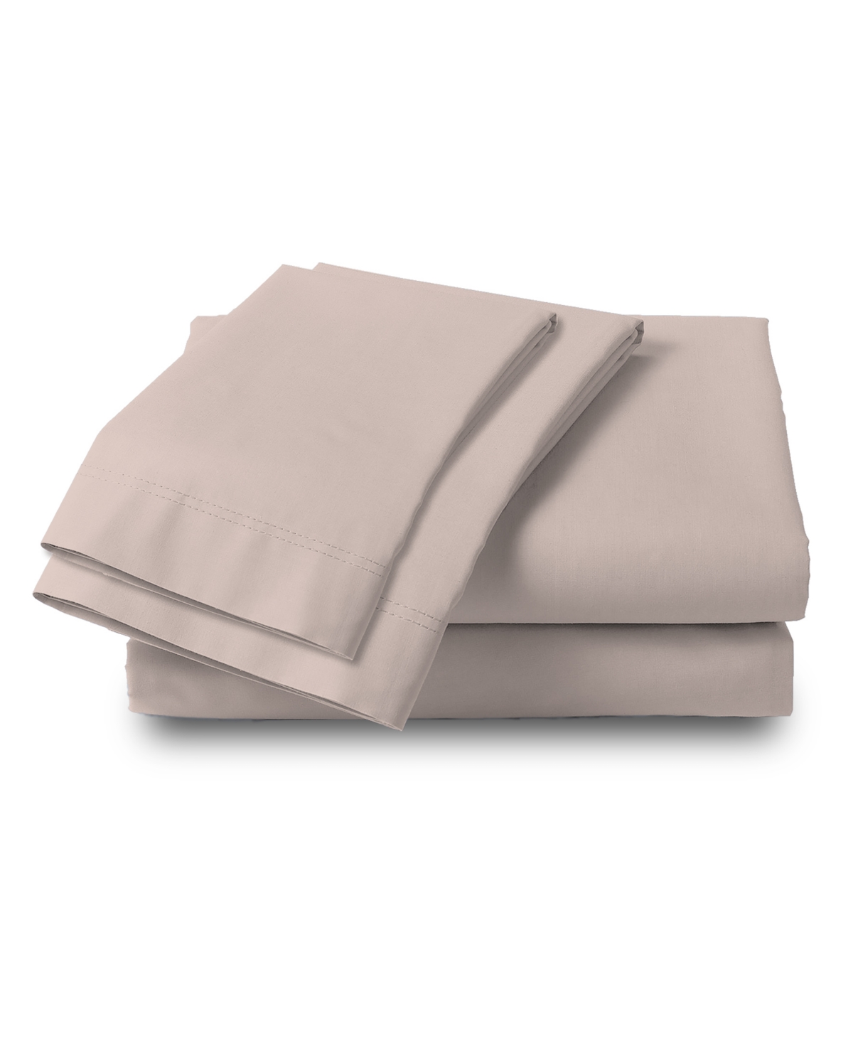 Color Sense 300 Thread Count Cotton Sateen 3 Pc Sateen Sheet Set Twin In Green