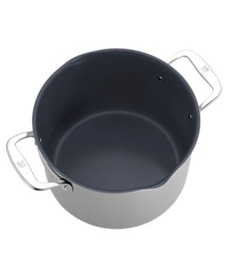 Clad CFX 8-Qt. Stock Pot with Strainer Lid and Pouring Spouts