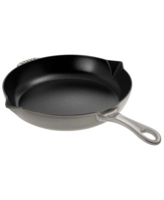 Staub Cast Iron - Fry Pans/ Skillets 13-inch, Double Handle Fry Pan, black  matte