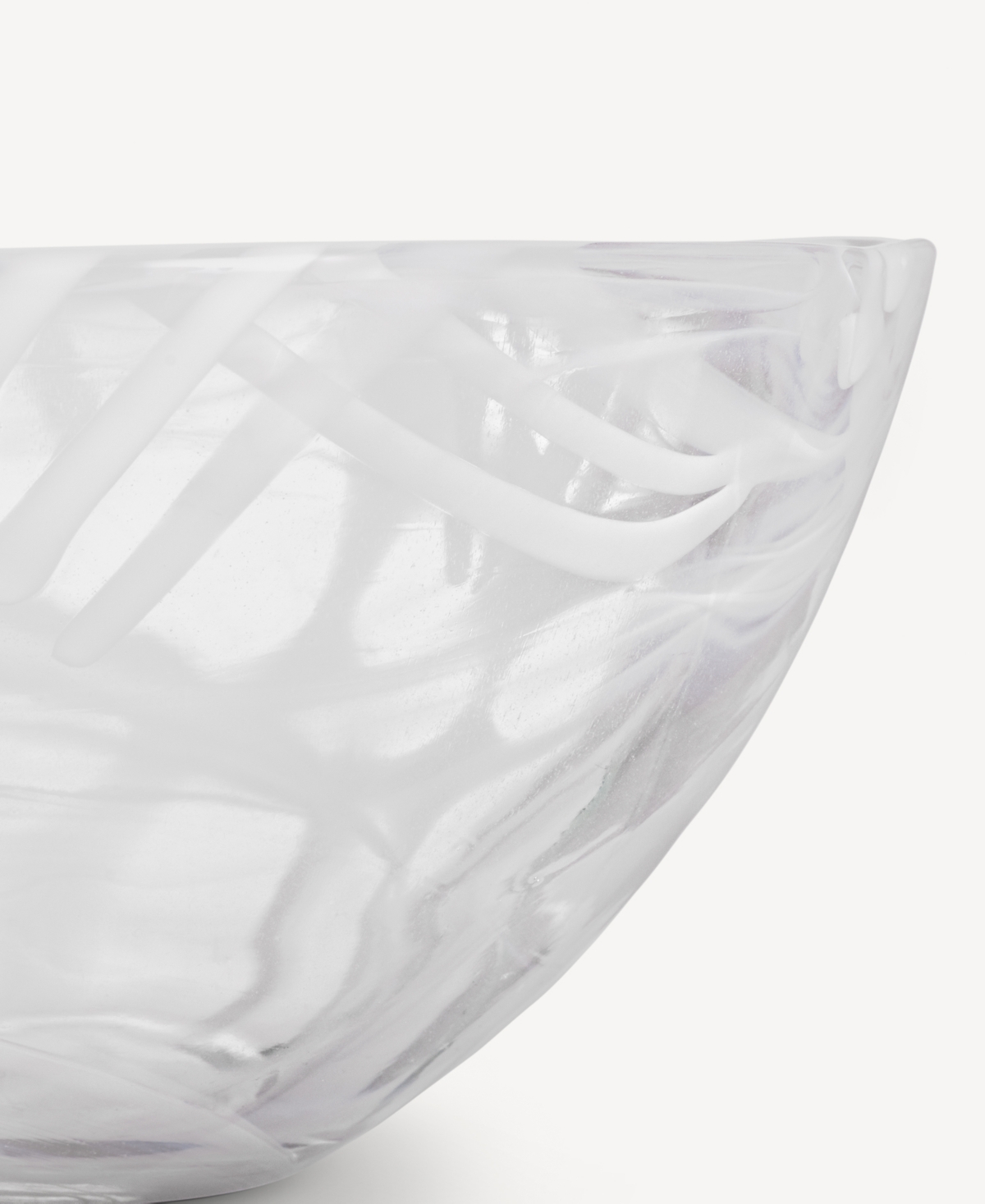 Kosta Boda Contrast Candle In White