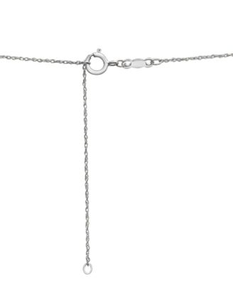 Diamond Open Heart Pendant Necklace (1 ct. t.w.) in 14k White or Yellow Gold, 18" + 2" extender