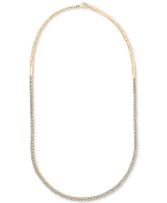 Diamond 16" Collar Necklace (2 ct. t.w.) in 14k Gold, Created for Macy's
