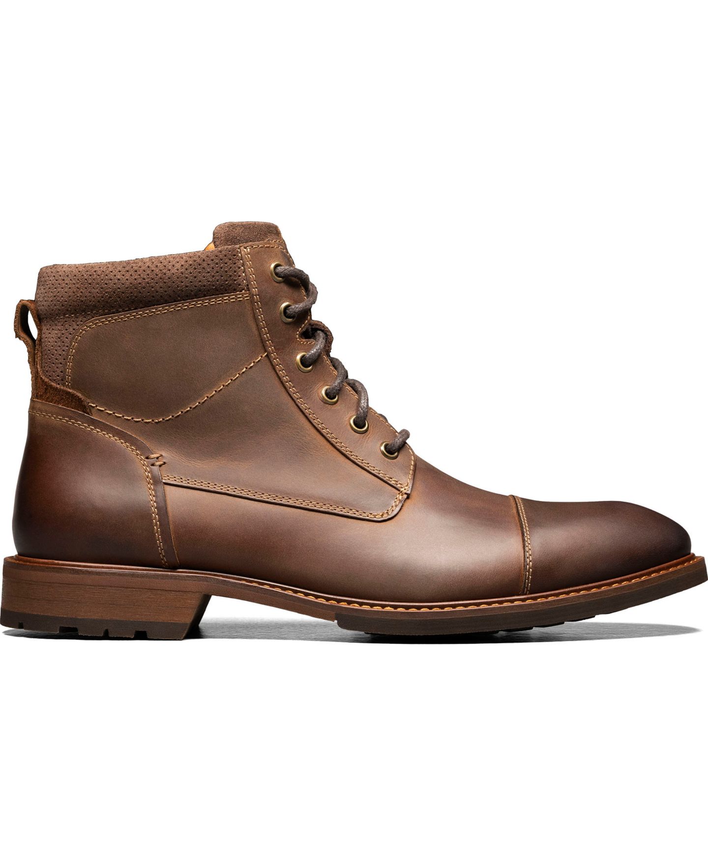 Мужские ботинки Florsheim Chalet с прямым мысом на шнуровке, цвет: Коричневый — фото 2