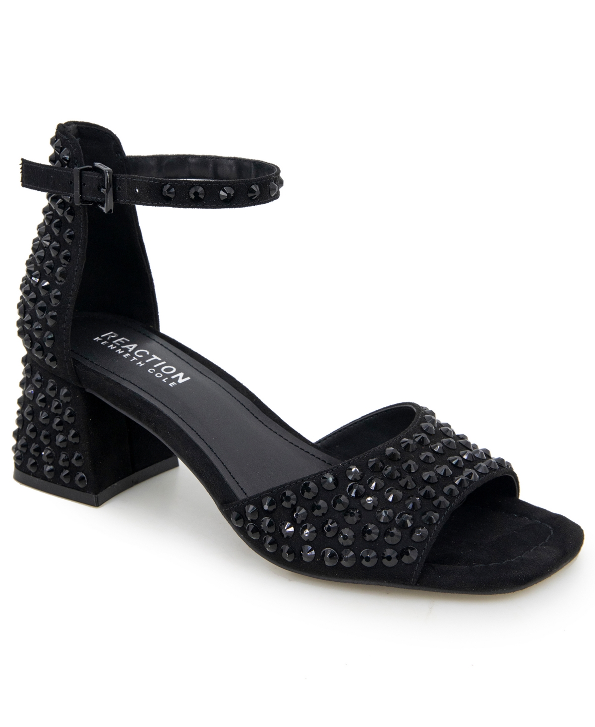 Shop Kenneth Cole Reaction Women's Nori Block Heel Dress Sandals In Black