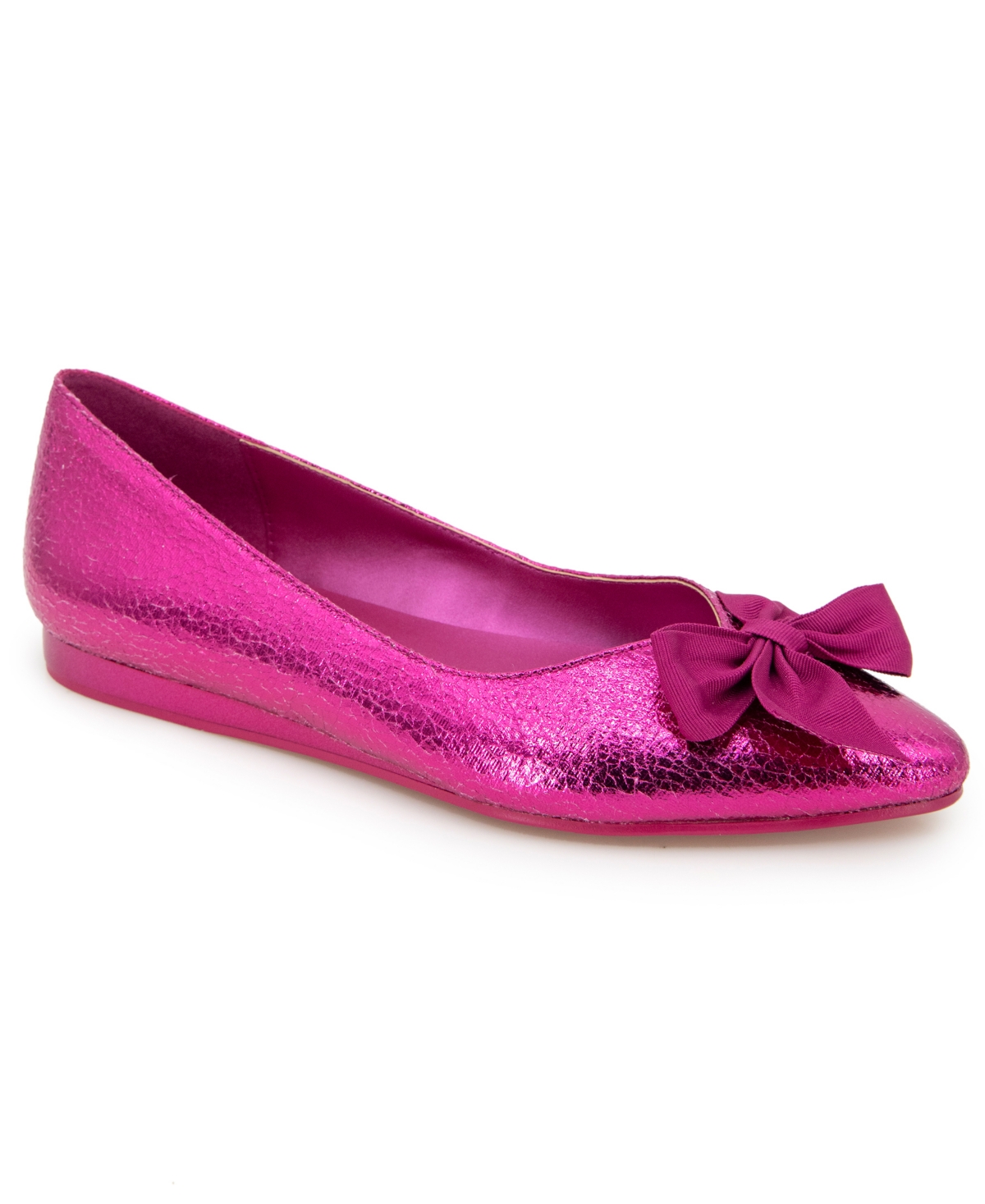 Women's Lily Bow Ballet Flats - Hot Pink