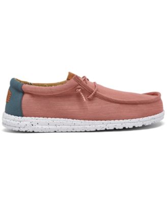 Men's Wally Washed Canvas Casual Moccasin Sneakers from Finish Line
