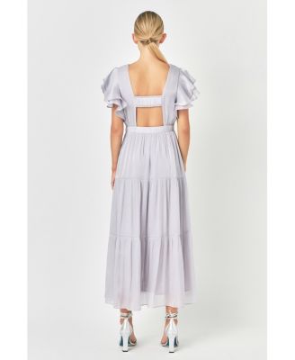 Women's Open Back Maxi Dress
