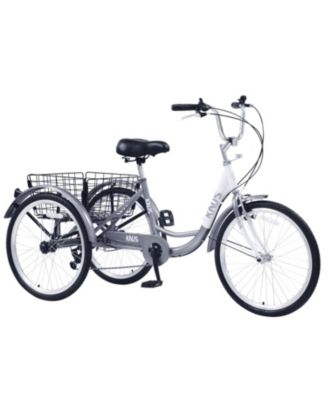 multi speed 3 wheel bicycle NAIZEA Adult Tricycle, 7 Three Cruiser Bike 20/24/26 Inch Wheels Sun Bicycles Traditional 24 7-Speed