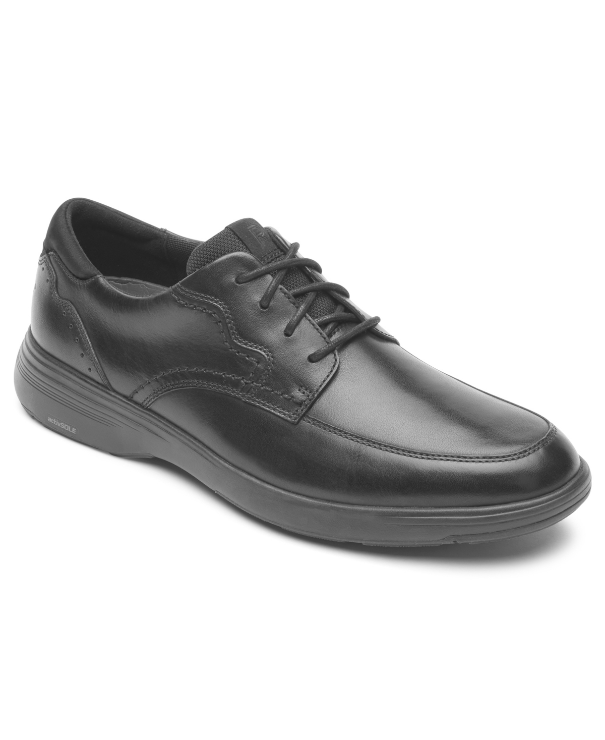 Rockport Men's Noah Apron Toe Lace-up Shoes In Black